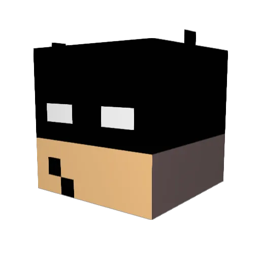 ArmandoBond Minecraft avatar head, 3D render