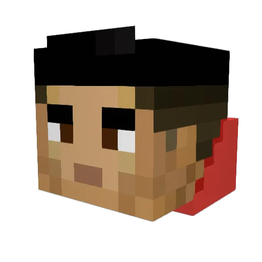 ArmandoG217 Minecraft avatar head, 3D render