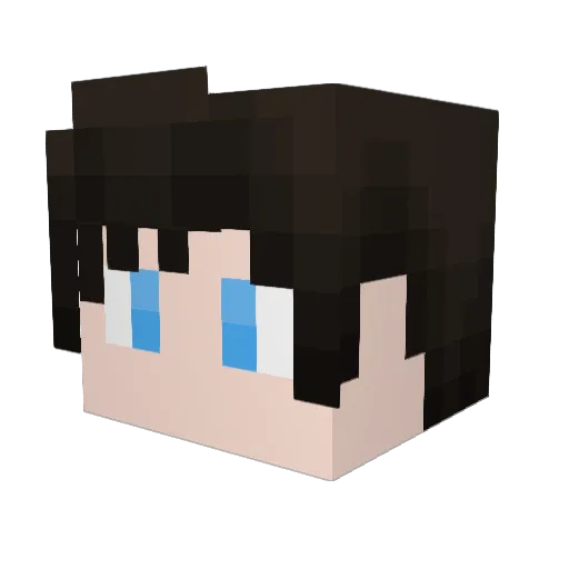 Armanny Minecraft avatar head, 3D render