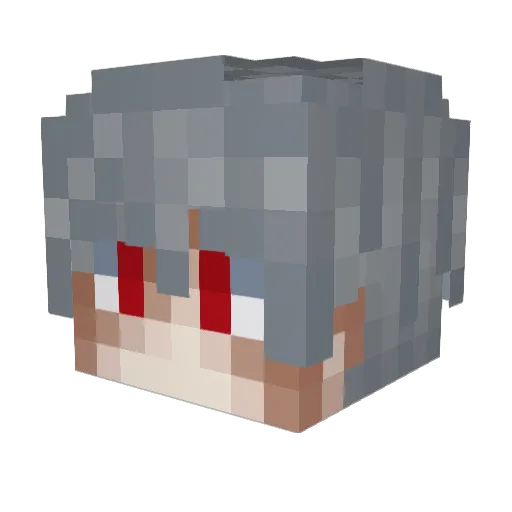 ArmashkaLegend Minecraft avatar head, 3D render