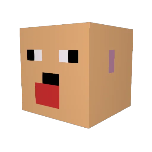 Armburger69 Minecraft avatar head, 3D render
