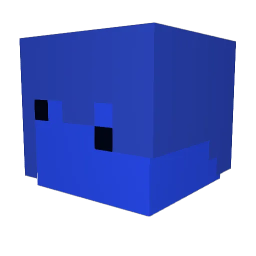 Armedlugi Minecraft avatar head, 3D render