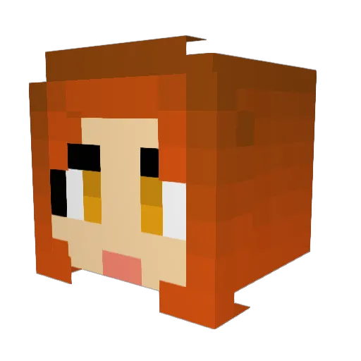 ArmeiaCallerwyn Minecraft avatar head, 3D render