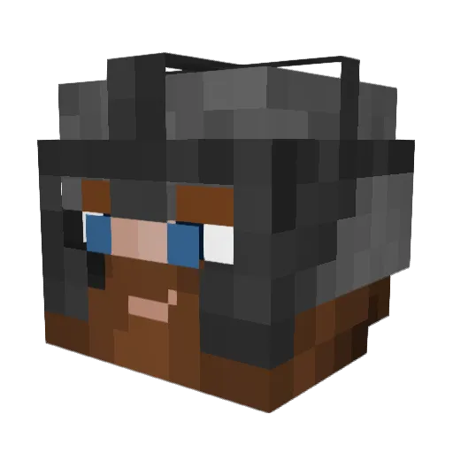 Armensgol Minecraft avatar head, 3D render