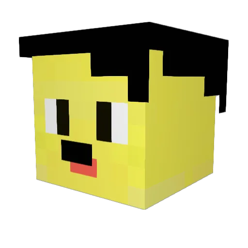 Armesul Minecraft avatar head, 3D render