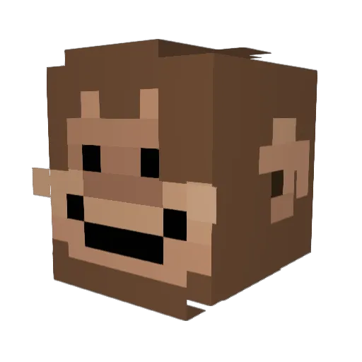 Armex1 Minecraft avatar head, 3D render