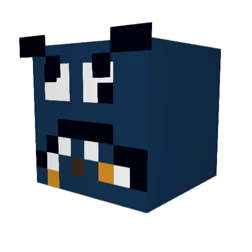 Armezea Minecraft avatar head, 3D render