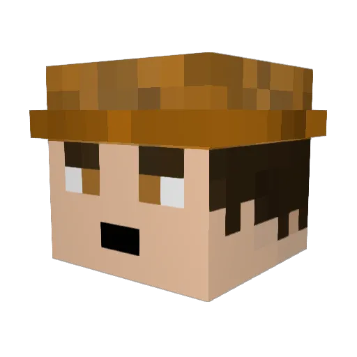 Armigeddon Minecraft avatar head, 3D render
