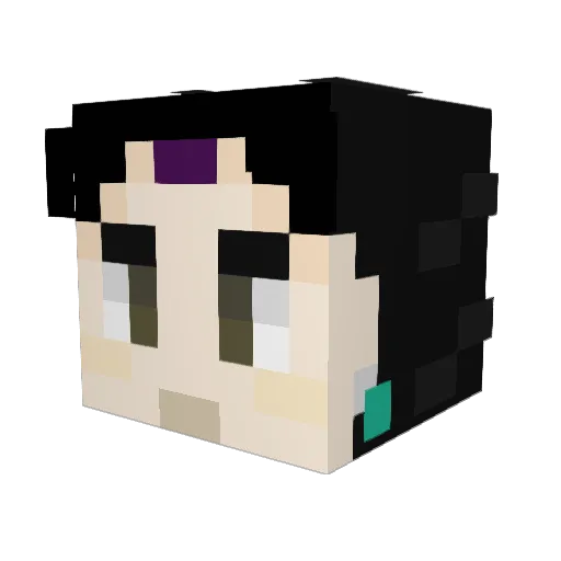 ArminLaD Minecraft avatar head, 3D render
