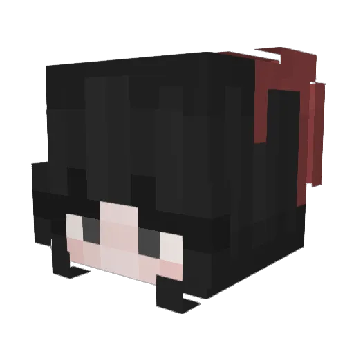 Armitone Minecraft avatar head, 3D render