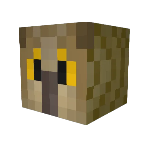 Armoles Minecraft avatar head, 3D render