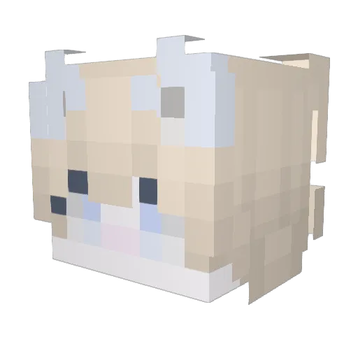 ArmondoFemboy Minecraft avatar head, 3D render