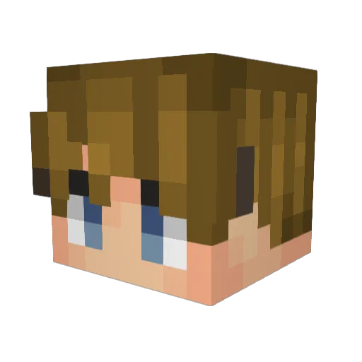 ArmoredFarmer Minecraft avatar head, 3D render