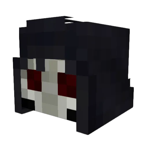 Armorshred Minecraft avatar head, 3D render