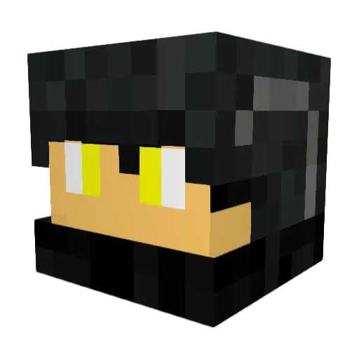 Army7w Minecraft avatar head, 3D render