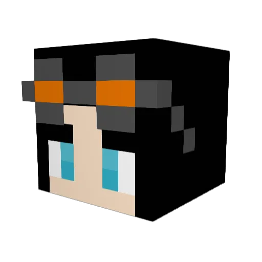 ArmyDreamers Minecraft avatar head, 3D render