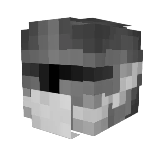 ArmyOfOne1138 Minecraft avatar head, 3D render