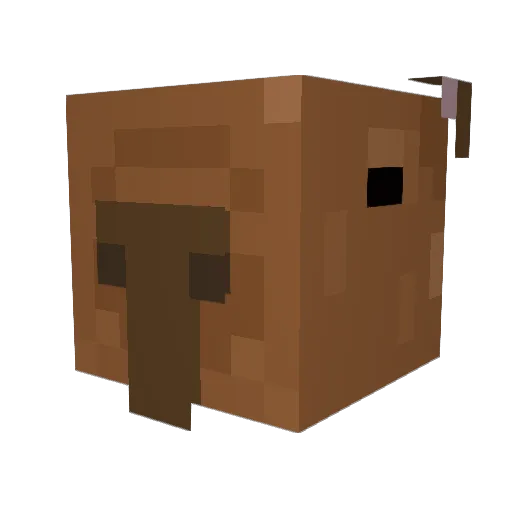ArmyZeus Minecraft avatar head, 3D render