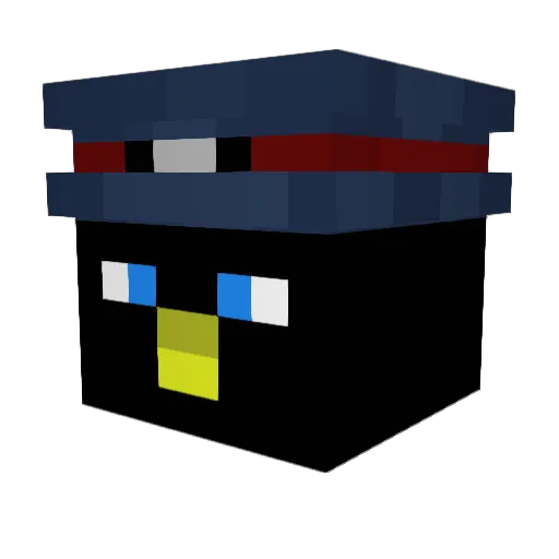 Army_Penguin Minecraft avatar head, 3D render