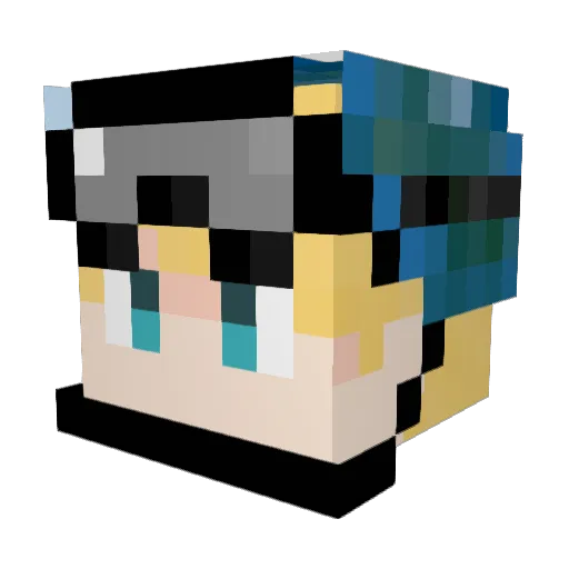 Army___ Minecraft avatar head, 3D render
