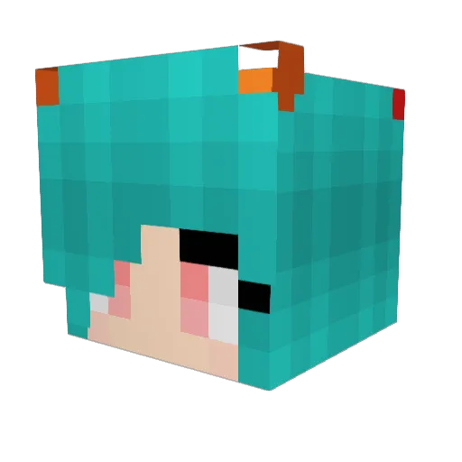 Armybrat_Bowser Minecraft avatar head, 3D render