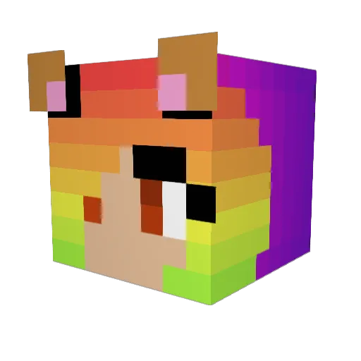 Armylady1086 Minecraft avatar head, 3D render