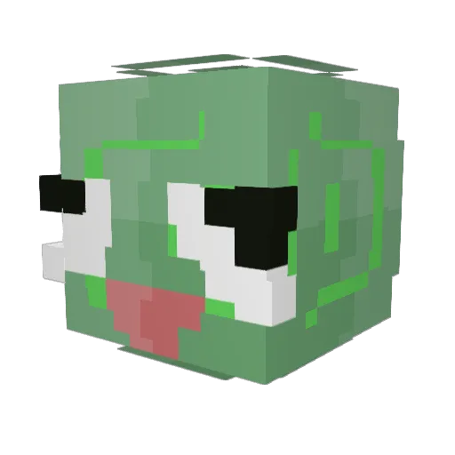 Armyman2020 Minecraft avatar head, 3D render