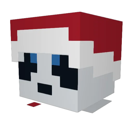 Arn443 Minecraft avatar head, 3D render