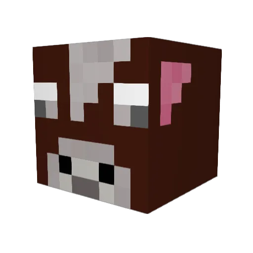 Arnale Minecraft avatar head, 3D render