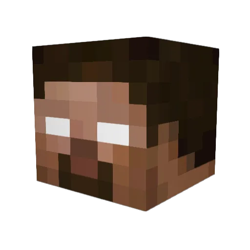 Arnaroli1 Minecraft avatar head, 3D render