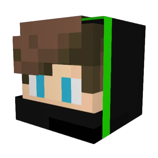 Arnaud20206_2b Minecraft avatar head, 3D render