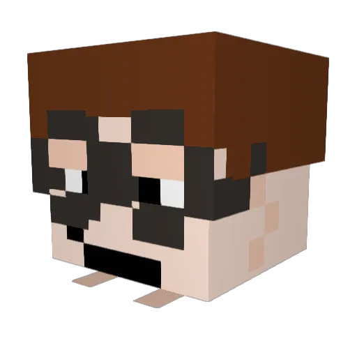 ArnavLigde Minecraft avatar head, 3D render
