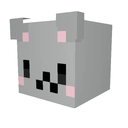 ArnaxellA_A Minecraft avatar head, 3D render