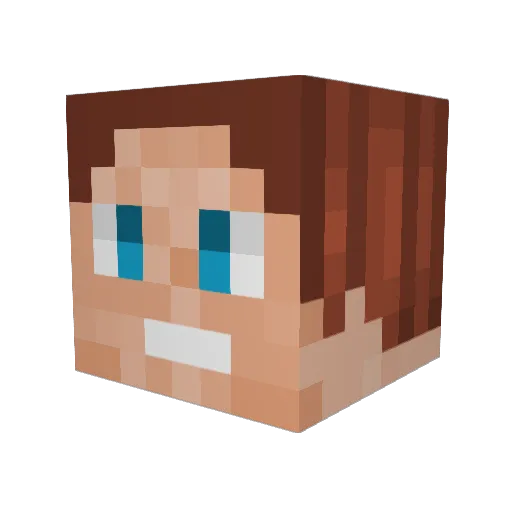 Arnberg Minecraft avatar head, 3D render