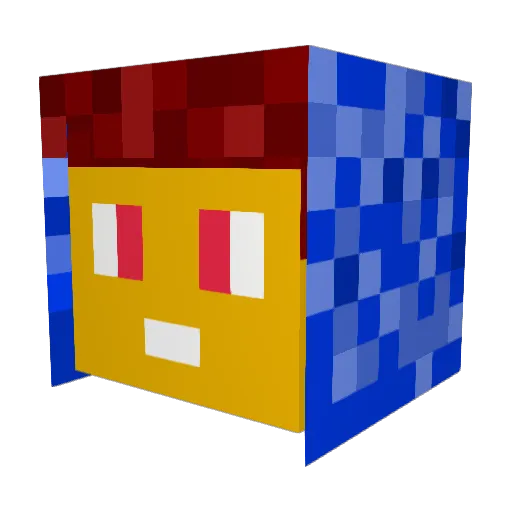 Arneeyy Minecraft avatar head, 3D render