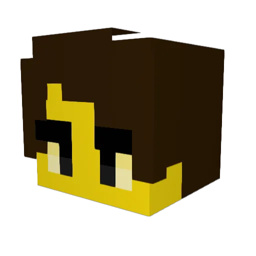Arnemandemand Minecraft avatar head, 3D render