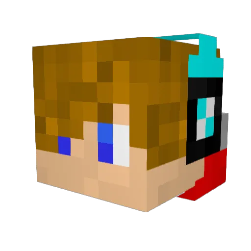 Arneo_santos Minecraft avatar head, 3D render