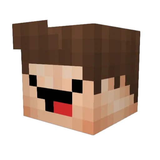Arnepiero Minecraft avatar head, 3D render