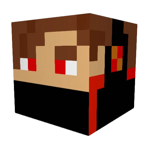 Arnepro15 Minecraft avatar head, 3D render