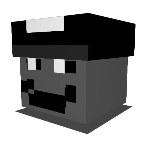Arnes270 Minecraft avatar head, 3D render