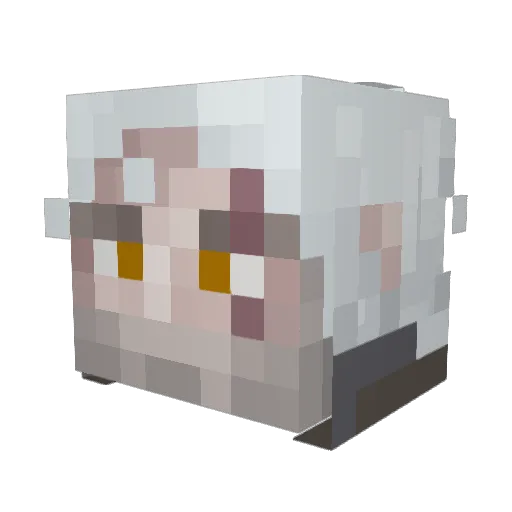 Arnexas Minecraft avatar head, 3D render