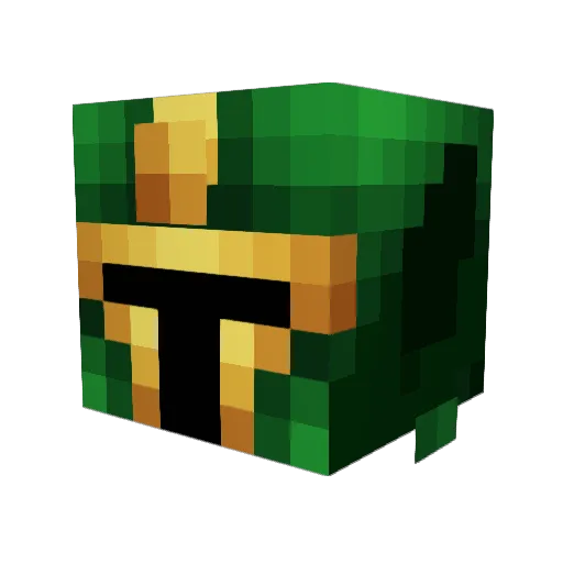 Arngeneir Minecraft avatar head, 3D render