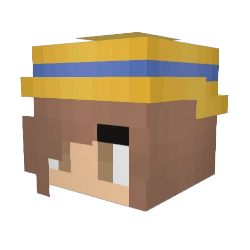 Arnia Minecraft avatar head, 3D render