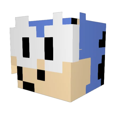 Arnie1312 Minecraft avatar head, 3D render