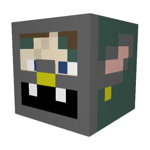 ArnokShadow Minecraft avatar head, 3D render