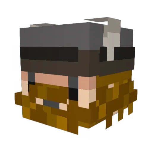 Arnold2k12 Minecraft avatar head, 3D render