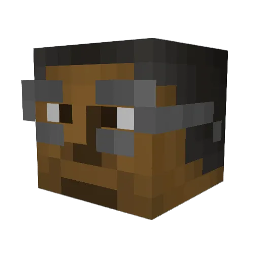 ArnoldDavis Minecraft avatar head, 3D render