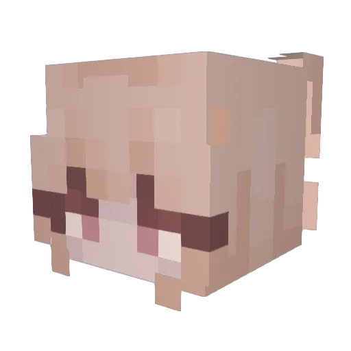 ArnoldMeda Minecraft avatar head, 3D render