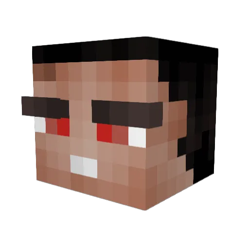Arnoldini Minecraft avatar head, 3D render