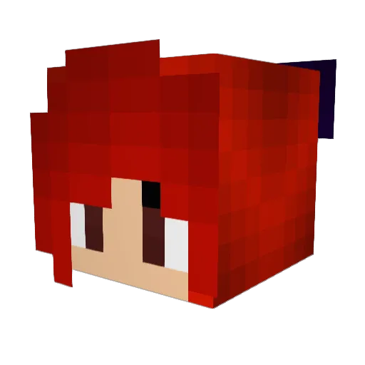 Arnome Minecraft avatar head, 3D render